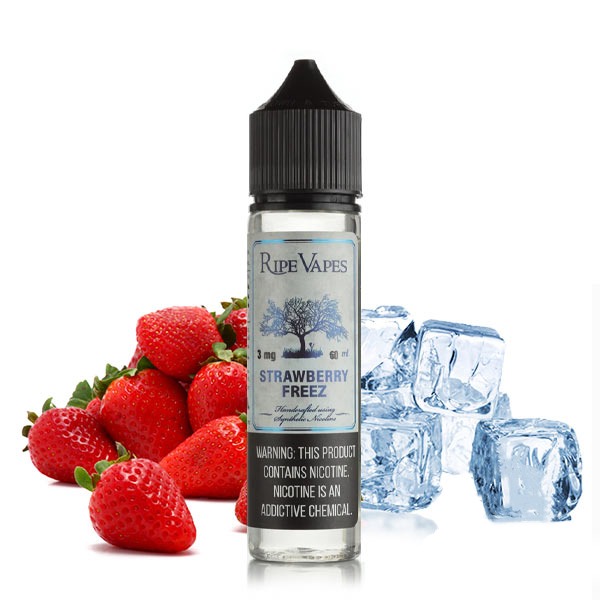 جویس رایپ ویپز توت فرنگی یخ RIPE VAPES STRAWBERRY FREEZ 1 RIPE VAPES STRAWBERRY FREEZE 2