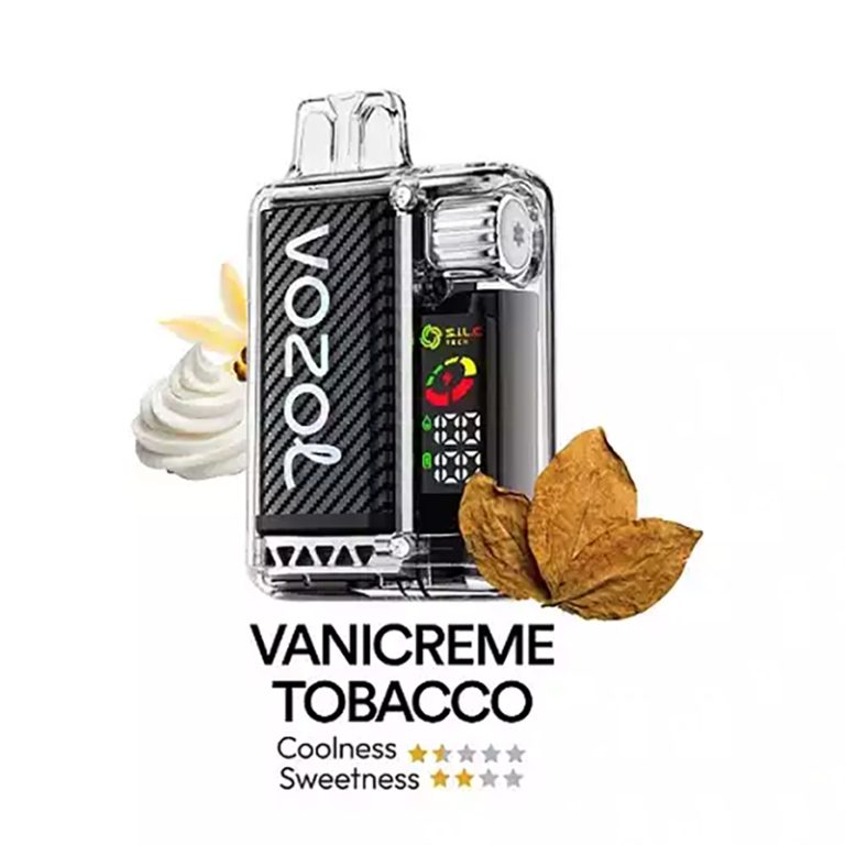 پاد یکبارمصرف ووزول 20000 پاف Vozol Vista Disposable 20000 Puff 2 vozol 20000 vanicreme tobacco copy 1 768x768 1