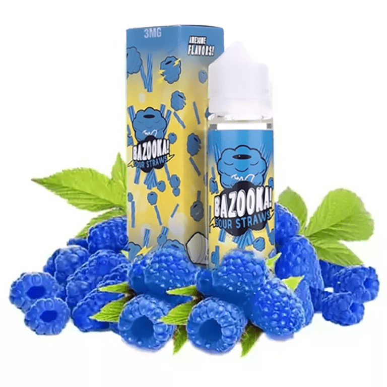جویس بازوکا تمشک آبی ترش Bazooka Blue Raspberry (60ml) 2 بازوکا تمشک آبی ترش Bazooka Blue Raspberry 60ml vaperegan 768x768 1